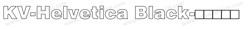 KV-Helvetica Black字体转换